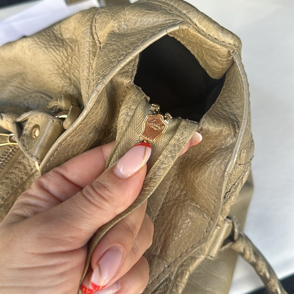 Authentic Balenciaga City Bag Beige Studded - Picture 11 of 15